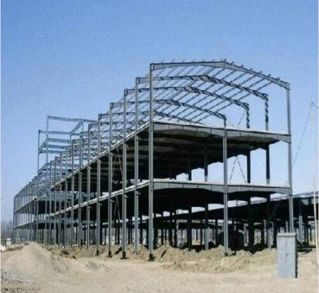 هيكل حديدي صناعي متعدد المستويات